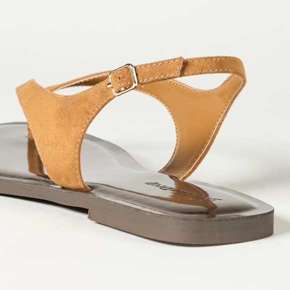 The Drop Cognac Microsuede (Cinda) Size 9 - Picture 4 of 5